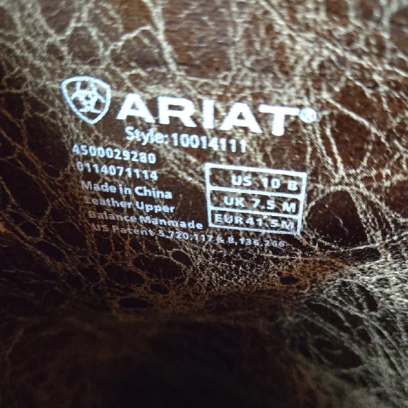 Ariat Brown Heeled Boots - Picture 10 of 16